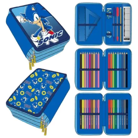 Trzypiętrowy piórnik Sonic The Hedgehog zdjęcie produktu