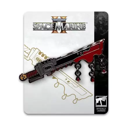 Space Marine 2 Przypinka Odznaka Chainsword 5 cm zdjęcie produktu