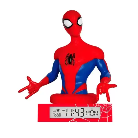 Marvel Spiderman Lampa 3D z budzikiem termékfotója