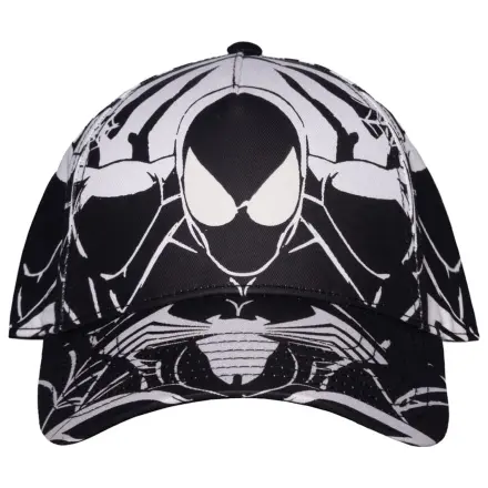 Spider-Man Baseball Czapka Czarno-Biała z Nadrukiem Na Całości zdjęcie produktu