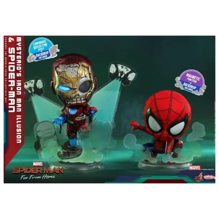 Figurka Spider-Man Cosbaby Wave 3 Mysterio's Iron Man Illusion & Spider zdjęcie produktu
