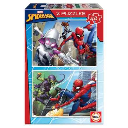 Marvel Spiderman puzzle 2x48 elementów termékfotója