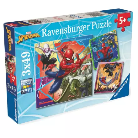Marvel Spiderman puzzle 3x39 elementów zdjęcie produktu