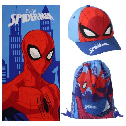 Marvel Spiderman zestaw ręcznik + torba + czapka zdjęcie produktu