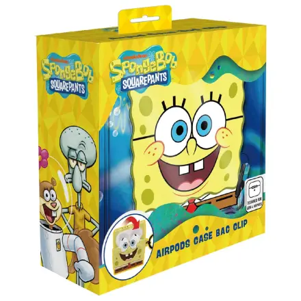 SpongeBob 3D Foam etui na słuchawki AirPods z klipsem do torby zdjęcie produktu