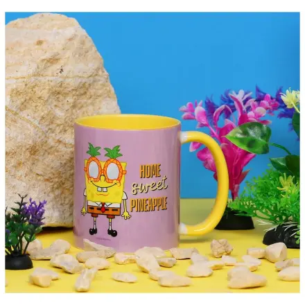 SpongeBob Home Sweet Pineapple Wewnętrzny Kolorowy Kubek 325 ml zdjęcie produktu