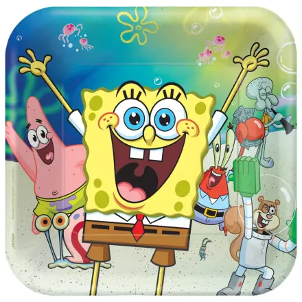 SpongeBob Laugh Talerze papierowe, 8 sztuk, 23 cm zdjęcie produktu