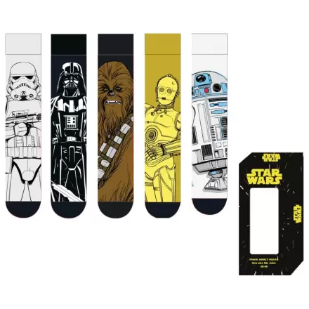 Skarpety Star Wars Zestaw 5 par 38-45 zdjęcie produktu