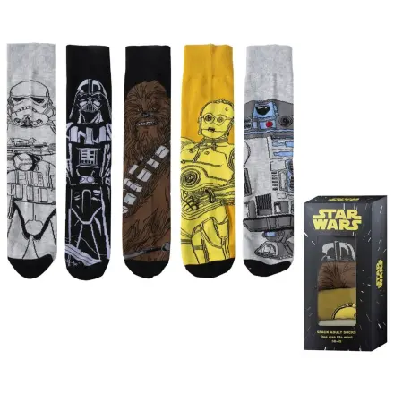 Star Wars zestaw dla dorosłych 5 par skarpetek zdjęcie produktu