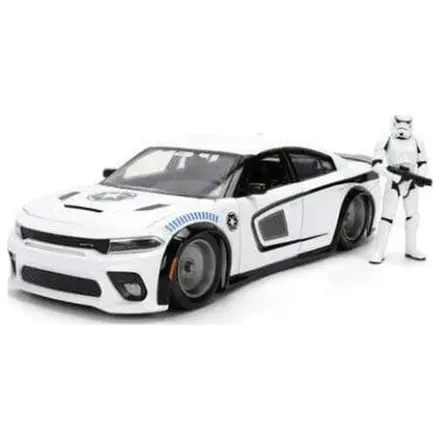 Star Wars Diecast Model 1:24 Stormtrooper Dodge Charger SRT Hellcat zdjęcie produktu