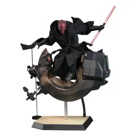 Star Wars: Część I - Mroczne Widmo Movie Masterpiece Figurka Akcji 1/6 Darth Maul ze Ścigaczem Sith 29 cm termékfotója