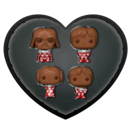 Star Wars Valentines Zestaw 4 Mini Figurek Winylowych Pocket POP! Choc 4 cm zdjęcie produktu