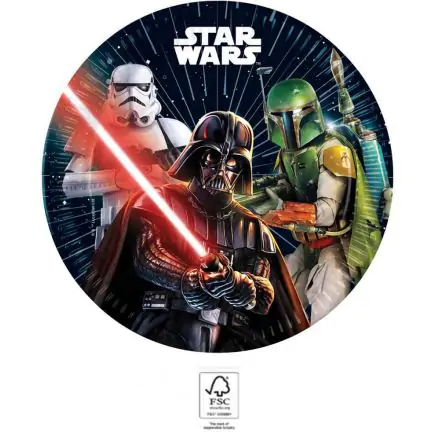 Talerzyki papierowe Star Wars Galaxy 8 sztuk 23 cm zdjęcie produktu