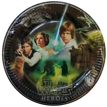 Star Wars Heroes papierowy talerz 8 sztuk 23 cm zdjęcie produktu