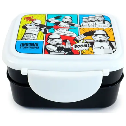 Star Wars Imperial Stormtrooper pudełko śniadaniowe + sztućce zdjęcie produktu