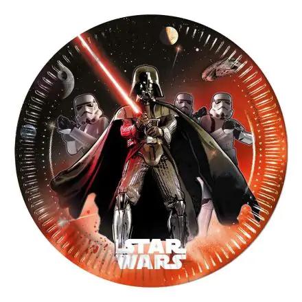 Talerze papierowe Star Wars Lightsaber 8 sztuk 23 cm zdjęcie produktu