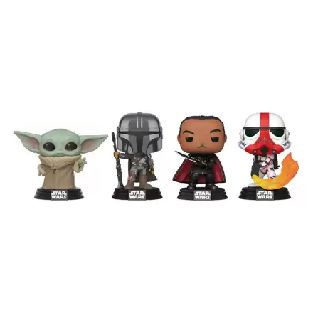 Star Wars Funko POP! Movies Vinyl Figure 4-pak Mandalorian Holiday 9 cm zdjęcie produktu