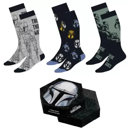 Star Wars: The Mandalorian Zestaw 3 par skarpet Mandalorian 38-45 zdjęcie produktu