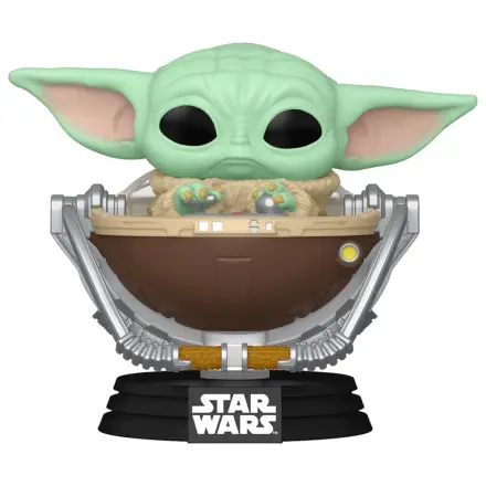 Star Wars: The Mandalorian and Grogu Funko POP! Winylowa figurka Bobblehead Grogu w wózku 9 cm zdjęcie produktu