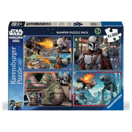 Star Wars The Mandalorian & Grogu puzzle 4x100 szt. zdjęcie produktu