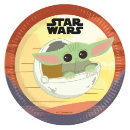 Star Wars The Mandalorian Talerze Papierowe 8 szt. 23 cm FSC zdjęcie produktu