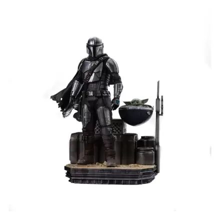Star Wars The Mandalorian Statua Skali 1/10 Din Djarin i Din Grogu 21 cm zdjęcie produktu