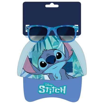 Stitch Niebieskie Liściaste Okulary Przeciwsłoneczne i Czapka z Daszkiem Zestaw zdjęcie produktu