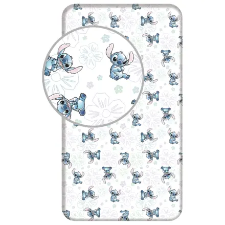 Stitch Ohana White prześcieradło z gumką 90x200 cm zdjęcie produktu