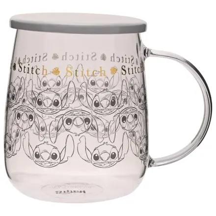 Kubek szklany Stitch z pokrywką 532ml zdjęcie produktu