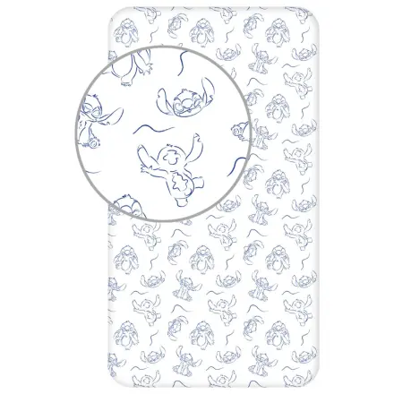 Stitch Stellar Waves prześcieradło z gumką 90x200 cm zdjęcie produktu