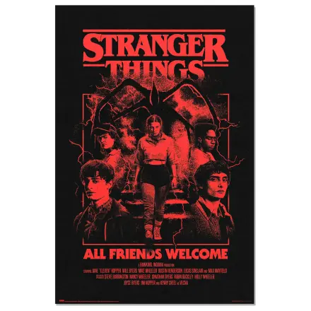 Stranger Things All Friends Welcome plakat zdjęcie produktu