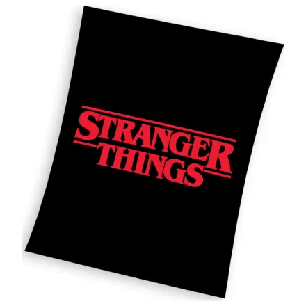 Stranger Things czarny polarowy koc zdjęcie produktu