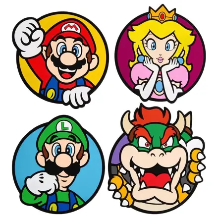 Super Mario Podkładki Pod Kubki, 4 sztuki zdjęcie produktu