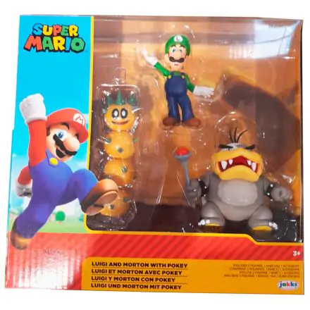 Super Mario Bros Luigi i Morton Koopa pack 3 figurek 6 cm zdjęcie produktu