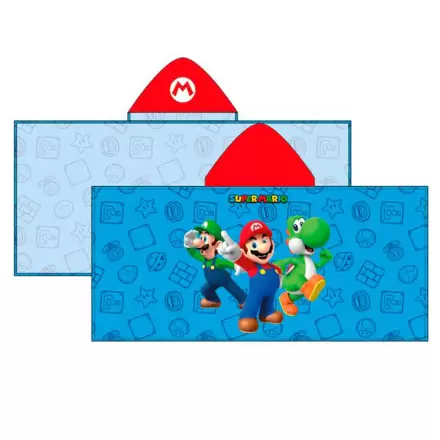 Super Mario Bros ręcznik ponczo z mikrofibry zdjęcie produktu