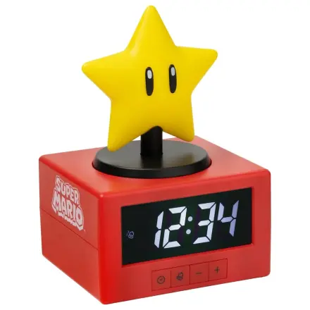 Super Mario Icon Budzik Super Star 15 cm zdjęcie produktu