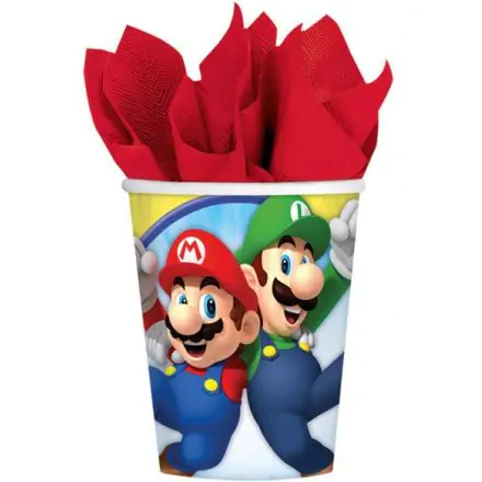 Kubek papierowy Super Mario 8 sztuk 250 ml zdjęcie produktu