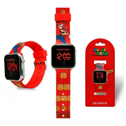 Zegarek na rękę LED cyfrowy Super Mario Victory Red zdjęcie produktu