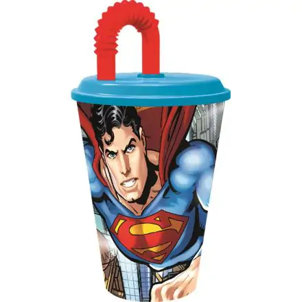 Superman Kubek ze słomką, plastikowy 430 ml zdjęcie produktu