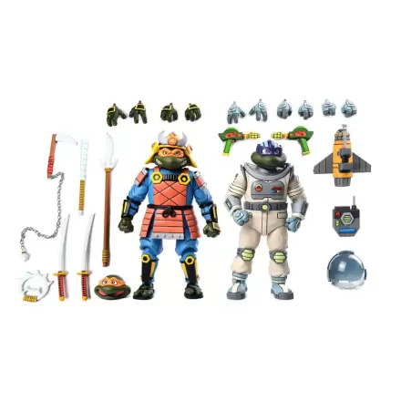 Teenage Mutant Ninja Turtles (Cartoon) Figurka Akcji 2 Pack Space Adventure & Samurai Turtles 18 cm termékfotója