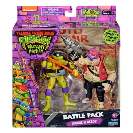 Teenage Mutant Ninja Turtles Figurki akcji Donatello kontra Bebop 11 cm zdjęcie produktu