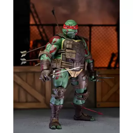 Żółwie Ninja Wojownicze Nastolatki The Last Ronin Figurka Akcji Ultimate First to Fall Raphael 18 cm termékfotója