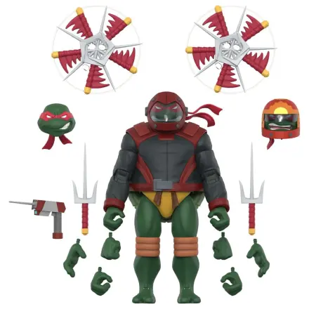 Teenage Mutant Ninja Turtles Ultimates Figurka Akcji Fala 14 Raphael (Road Gear) zdjęcie produktu
