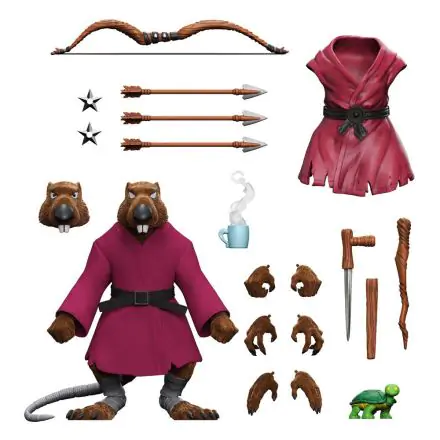 Żółwie Ninja Wojownicze Nastolatki Ultimates Figurka Akcji Splinter (Flocked) 18 cm termékfotója