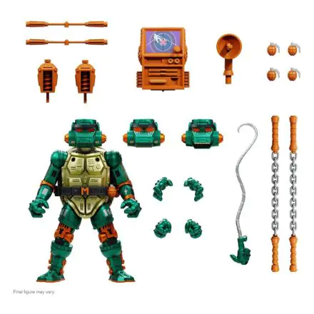 Teenage Mutant Ninja Turtles Ultimates Action Figure Wojowniczy Metalhead Michelangelo 18 cm termékfotója