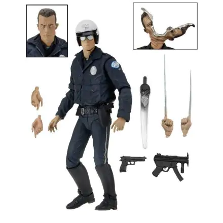 Terminator 2 Figurka Akcji Ultimate T-1000 (Motorcycle Cop) 18 cm termékfotója