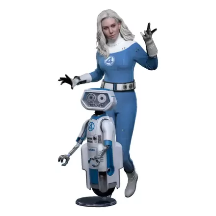 Fantastyczna Czwórka: Pierwsze Kroki Movie Masterpiece Figurka Akcji Zestaw 2 Figurek 1/6 Invisible Woman & H.E.R.B.I.E. 28 cm zdjęcie produktu