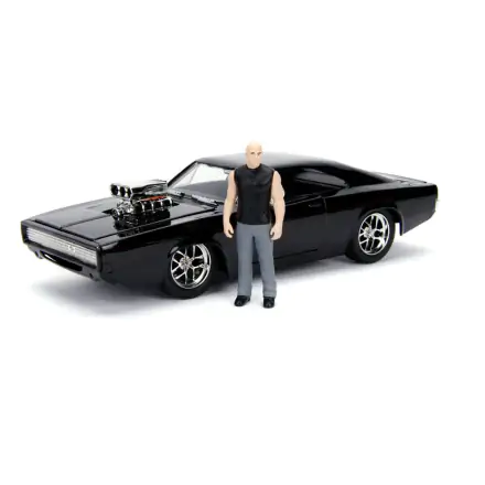 The Fast and Furious Diecast Model Hollywood Rides 1/24 1970 Dodge Charger z figurką Dom Toretto zdjęcie produktu