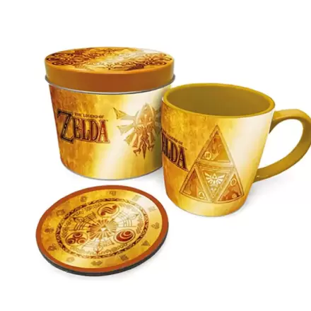 The Legend of Zelda Golden Triforce Mug i Zestaw Podstawki termékfotója