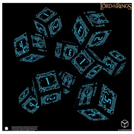The Lord of the Rings: Zestaw 10 kości D6 Moria (świecące w ciemności) zdjęcie produktu